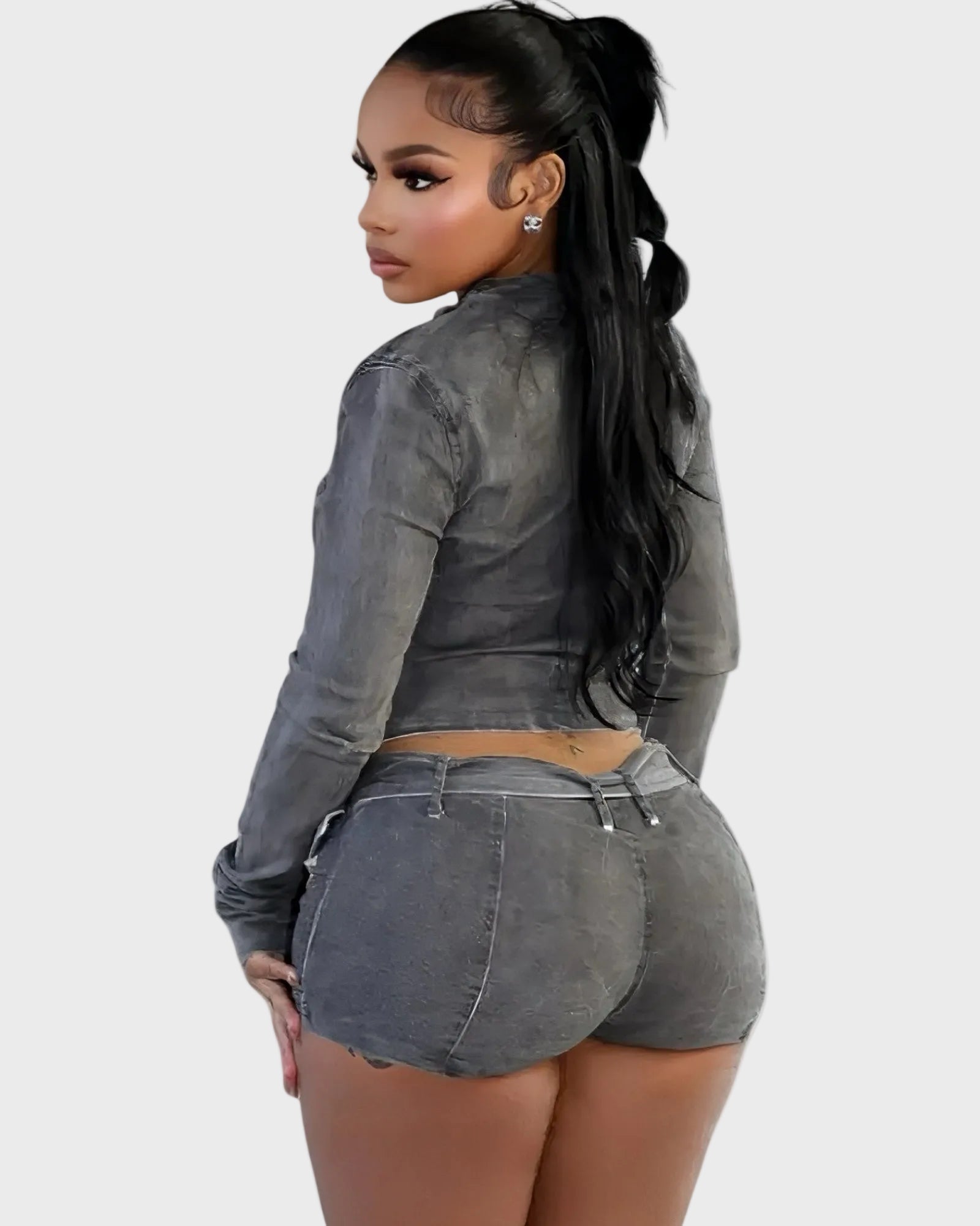 Ensemble Denim Y2K Femme 2 Pièces