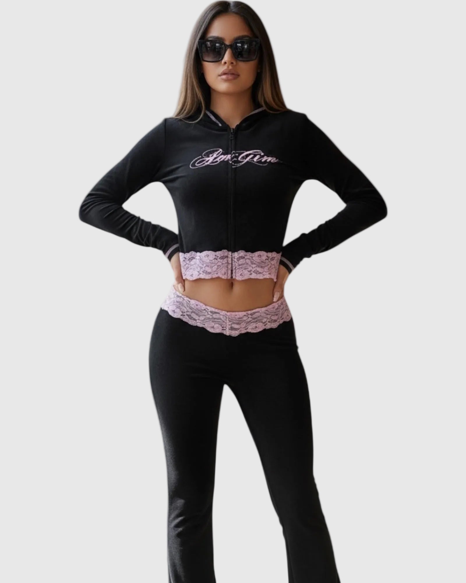 Ensemble Dentelle Sweat Pantalon