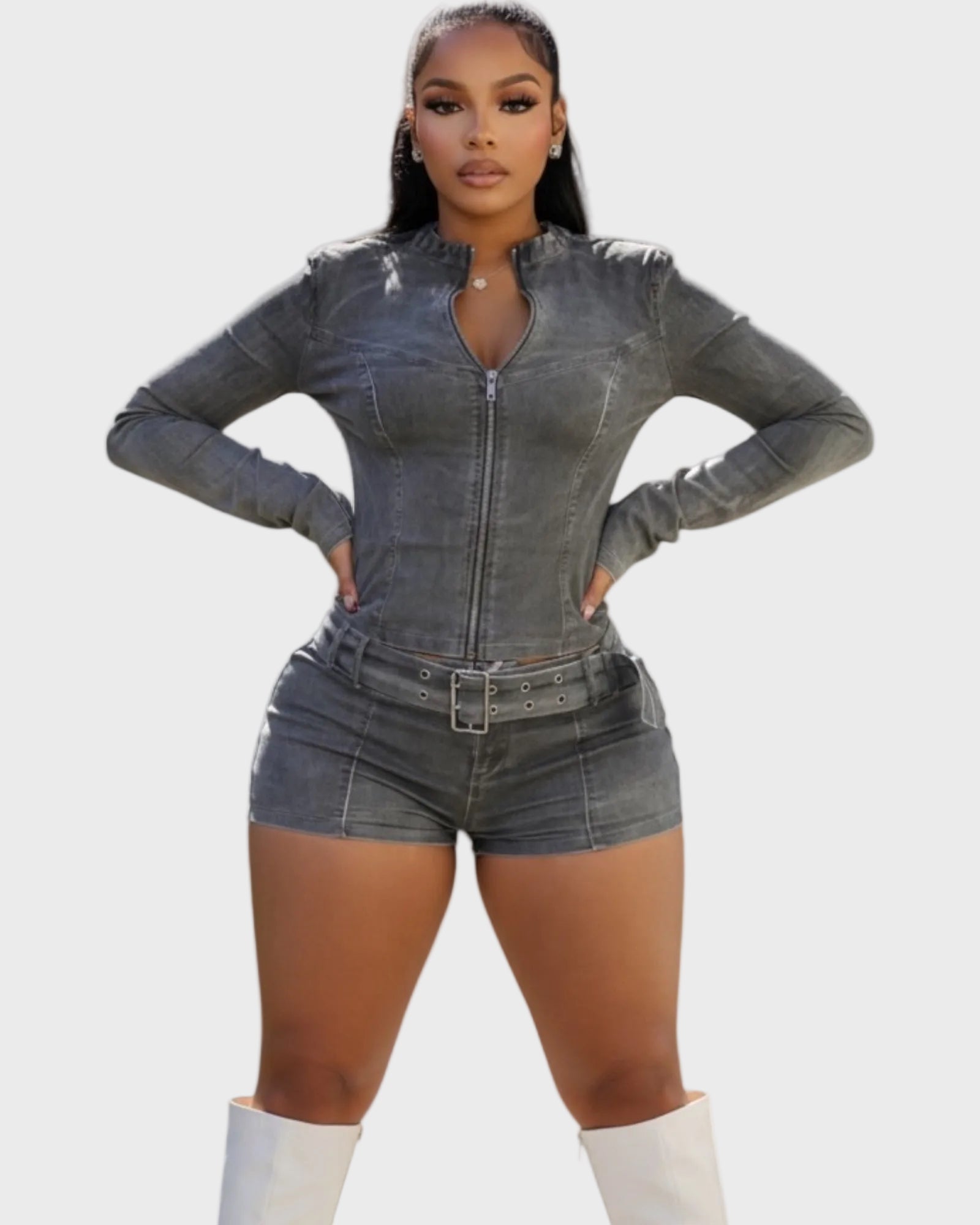 Ensemble Denim Y2K Femme 2 Pièces