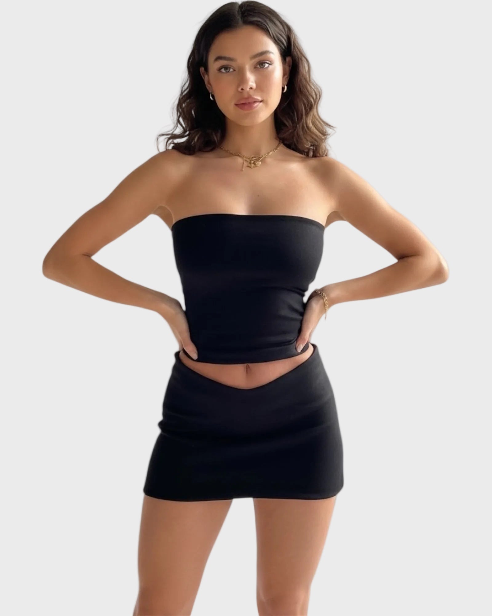 Ensemble Tube Top Mini Jupe